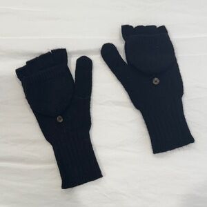J. Crew Black Convertible Gloves